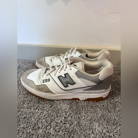 New Balance 550 Athletic Shoe - White / Slate Grey / Brighton Grey - Picture 1 of 10